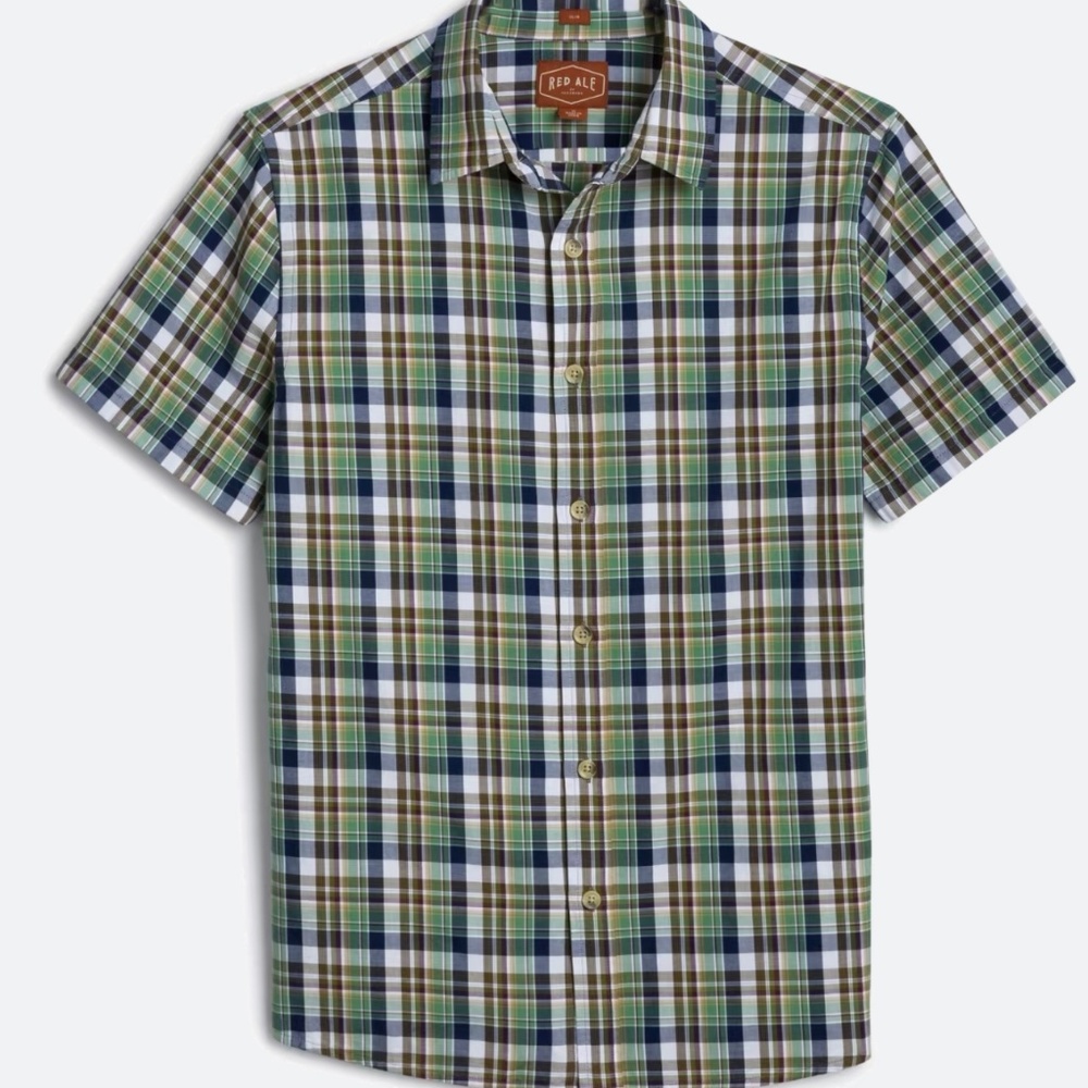 Men's Slim Fit Medium Velasquez Short Sleeve Twill Shirt